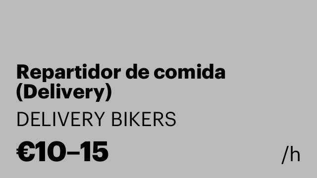 Repartidor de comida (Delivery)