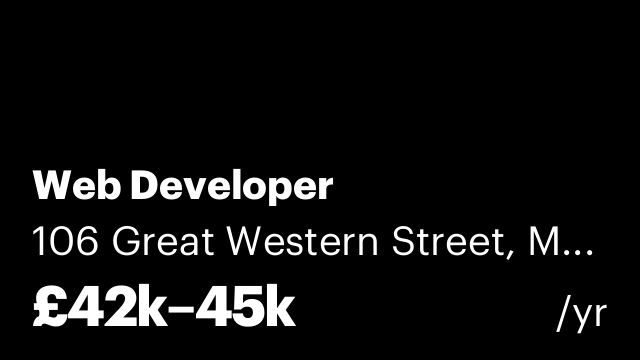 Web Developer