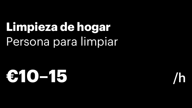 Limpieza de hogar