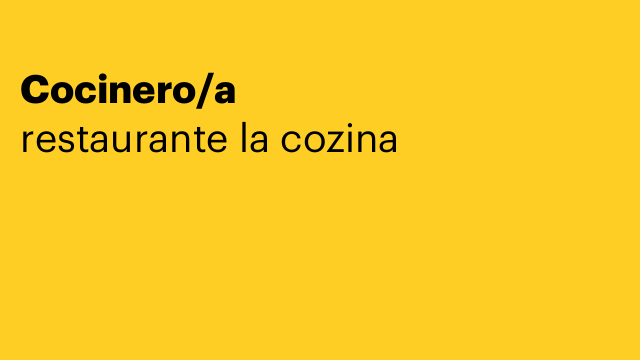 Cocinero/a