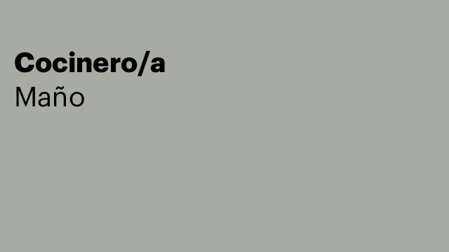 Cocinero/a