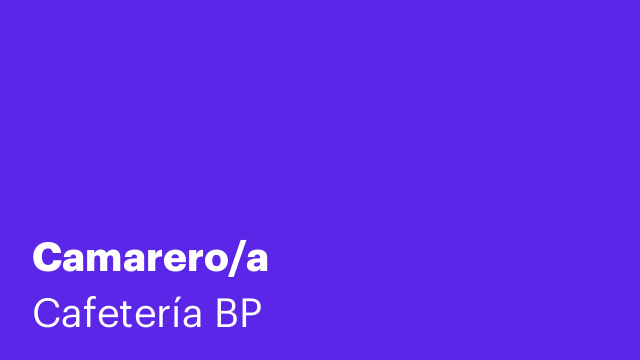Camarero/a