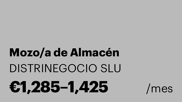Mozo/a de Almacén