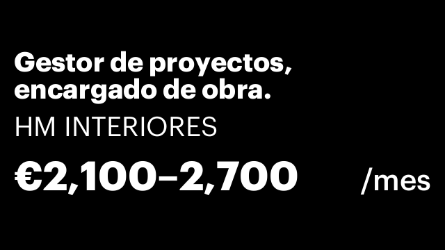 Gestor de proyectos,  encargado de obra.