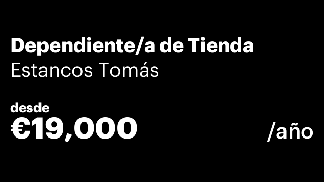 Dependiente/a de Tienda