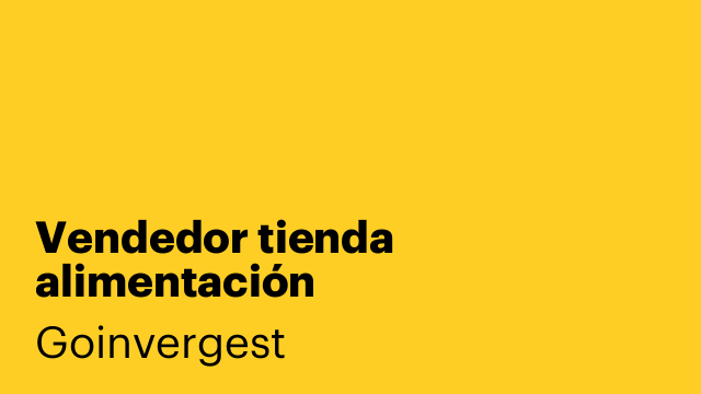 Vendedor tienda alimentación