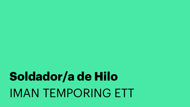 Soldador/a de Hilo