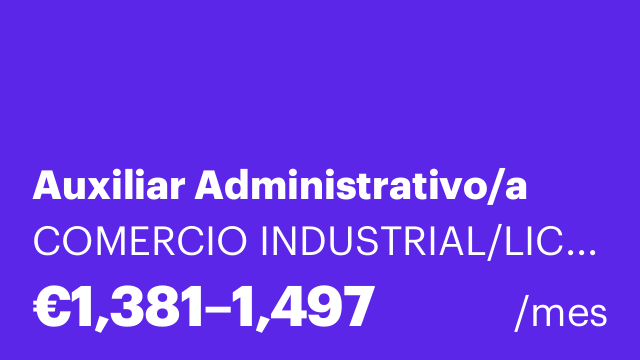 Auxiliar Administrativo/a