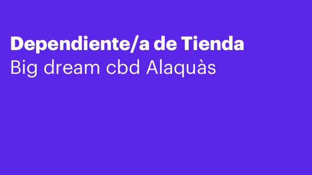 Dependiente/a de Tienda