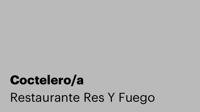 Coctelero/a