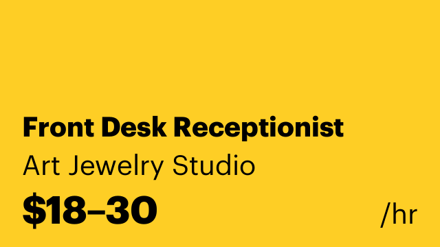 Front Desk Receptionist