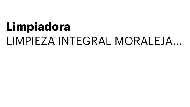 Limpiadora