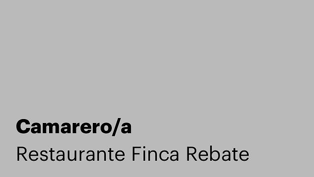 Camarero/a