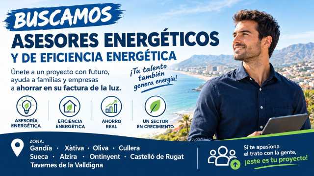 🔋¡BUSCAMOS ASESORES/AS ENERGÉTICOS/AS!