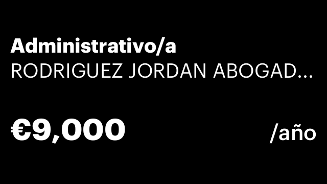Administrativo/a
