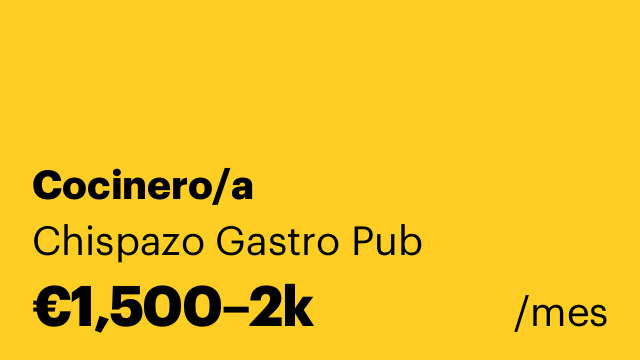 Cocinero/a