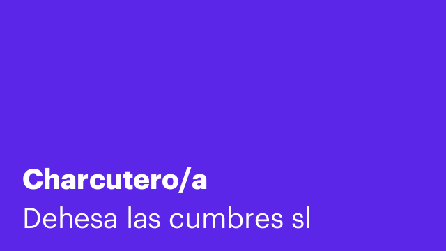 Charcutero/a