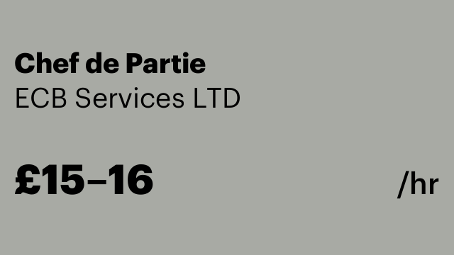 Chef de Partie