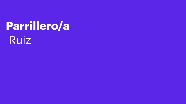 Parrillero/a
