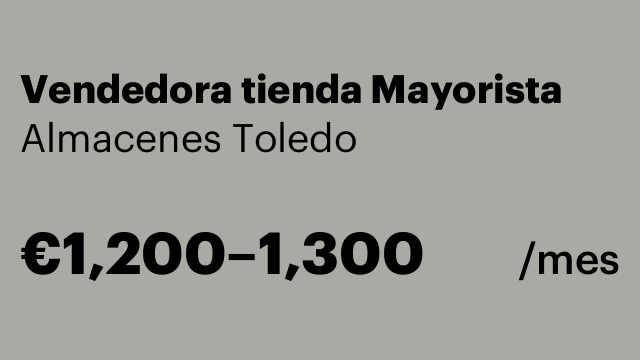 Vendedora tienda Mayorista