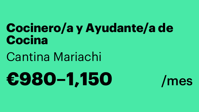 Cocinero/a y Ayudante/a de Cocina