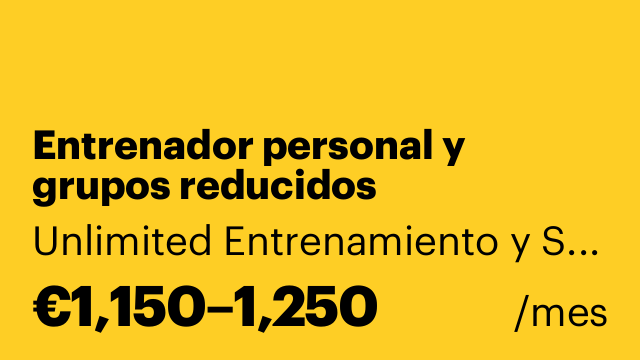 Entrenador personal y grupos reducidos