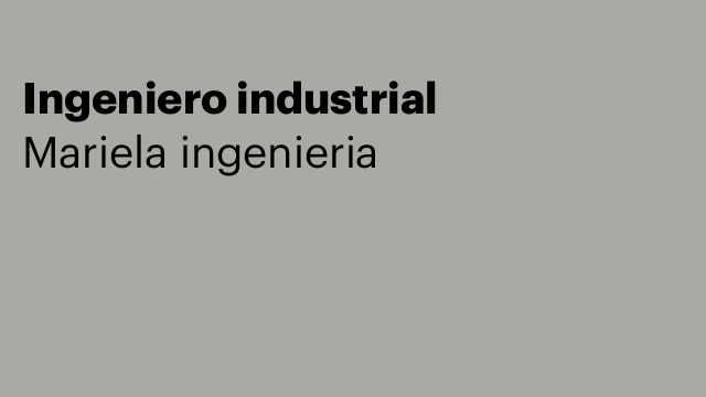 Ingeniero industrial