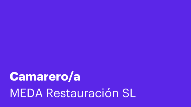 Camarero/a