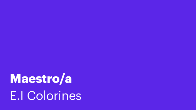 Maestro/a
