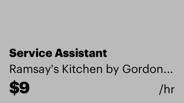 Service Assistant