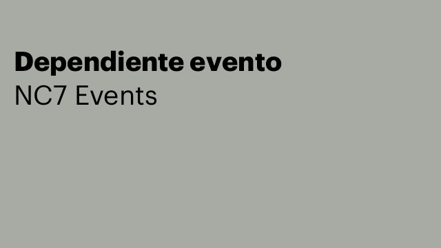 Dependiente evento
