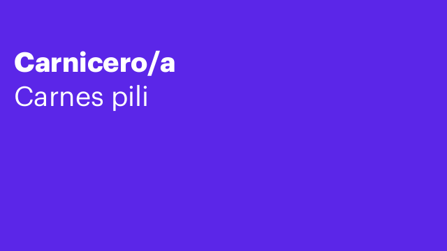 Carnicero/a