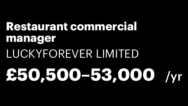 Restaurant commercial manager