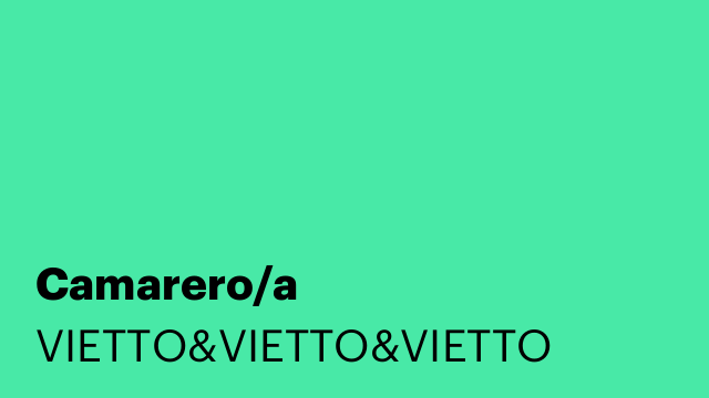 Camarero/a