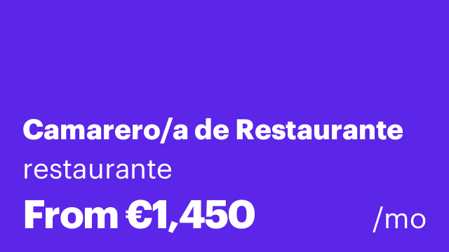 Camarero/a de Restaurante