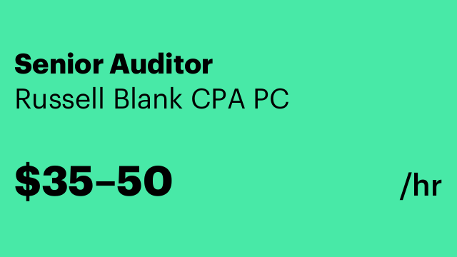 Senior Auditor