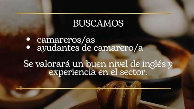 Ayudante de Camarero/a