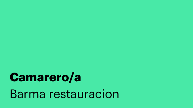 Camarero/a