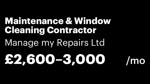 Maintenance & Window Cleaning Contractor