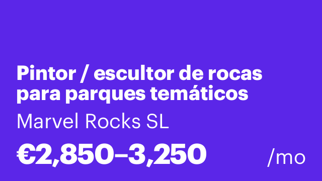 Pintor / escultor de rocas para parques temáticos