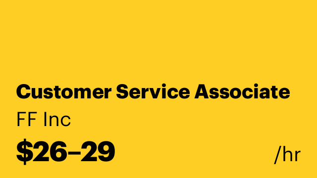 Customer Service Associate