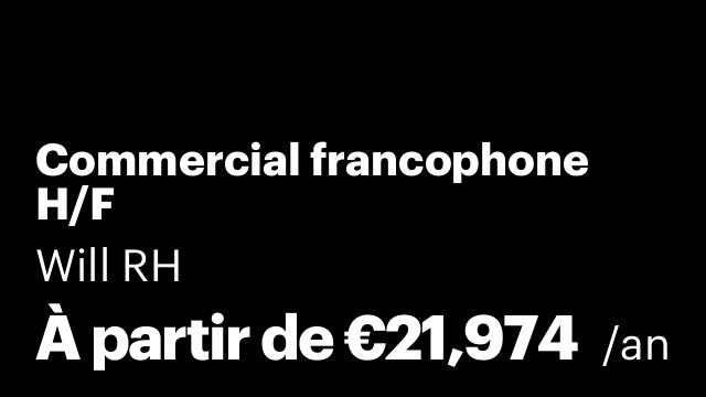 Commercial francophone H/F