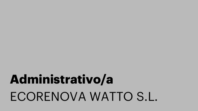 Administrativo/a