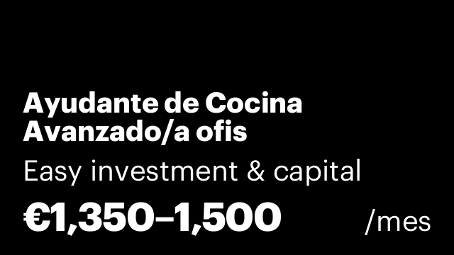 Ayudante de Cocina Avanzado/a ofis