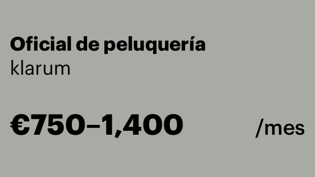 Oficial de peluquería