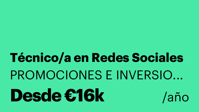 Técnico/a en Redes Sociales