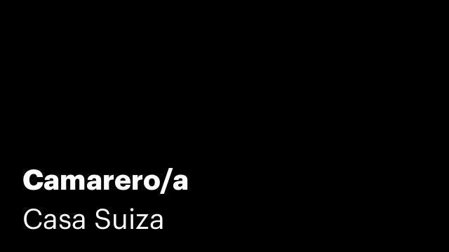 Camarero/a