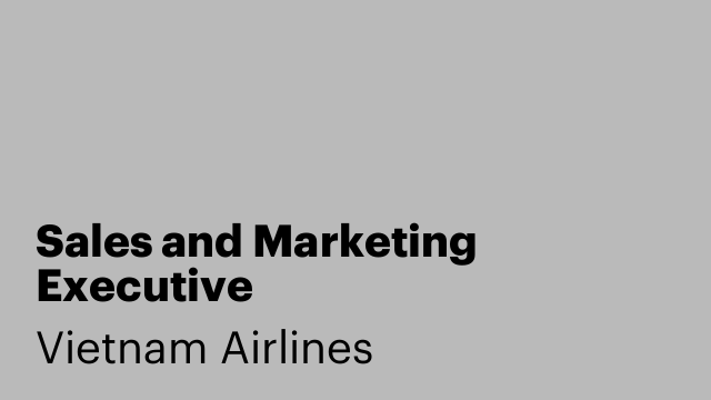 Sales and Marketing Executive