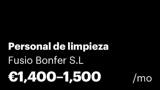 Personal de limpieza