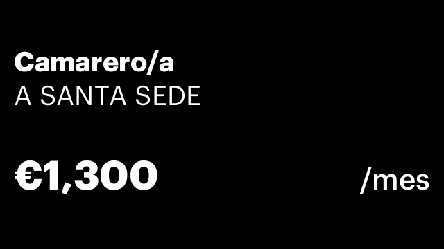 Camarero/a